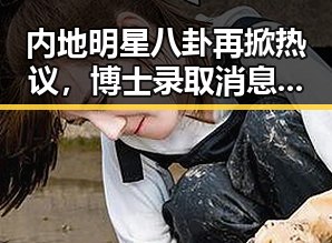 内地明星八卦再掀热议,博士录取消息与高考政策引发关注